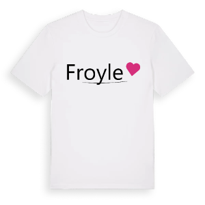 Froyle hjärta t-shirt – ekologisk bomull t-shirt från Pinshirt