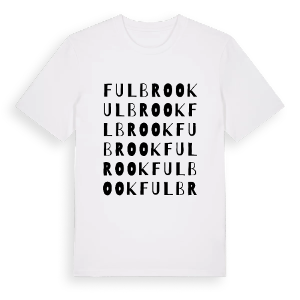 Fulbrook ordlek t-shirt – ekologisk bomull t-shirt från Pinshirt