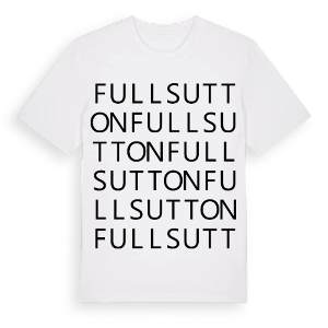 Full Sutton ordlek t-shirt – ekologisk bomull t-shirt från Pinshirt