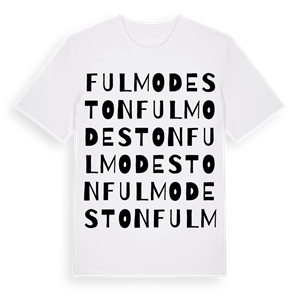 Fulmodeston ordlek t-shirt – ekologisk bomull t-shirt från Pinshirt