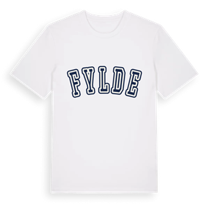 Fylde college t-shirt – ekologisk bomull t-shirt från Pinshirt