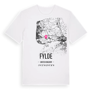 Fylde karta t-shirt – ekologisk bomull t-shirt från Pinshirt