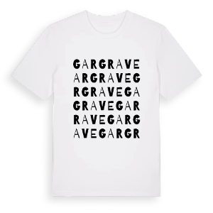 Gargrave ordlek t-shirt – ekologisk bomull t-shirt från Pinshirt