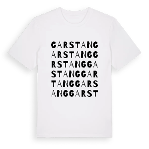Garstang ordlek t-shirt – ekologisk bomull t-shirt från Pinshirt