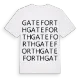 Gateforth ordlek t-shirt