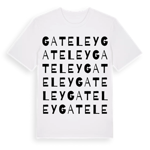 Gateley ordlek t-shirt – ekologisk bomull t-shirt från Pinshirt
