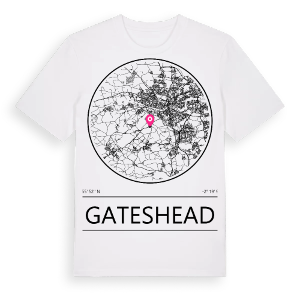 Gateshead t-shirt – ekologisk bomull t-shirt från Pinshirt
