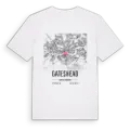 Gateshead karta t-shirt