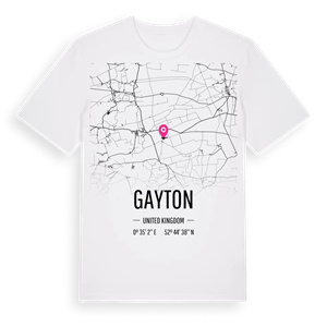 Gayton karta t-shirt – ekologisk bomull t-shirt från Pinshirt