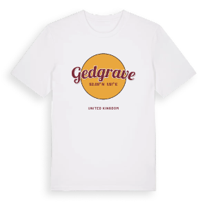 Gedgrave cirkel t-shirt – ekologisk bomull t-shirt från Pinshirt