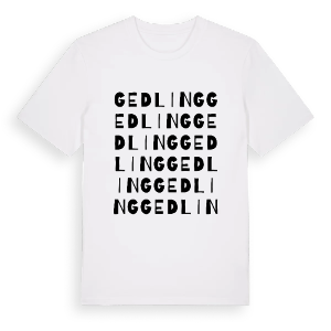 Gedling ordlek t-shirt – ekologisk bomull t-shirt från Pinshirt