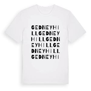 Gedney Hill ordlek t-shirt – ekologisk bomull t-shirt från Pinshirt