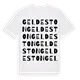 Geldeston ordlek t-shirt