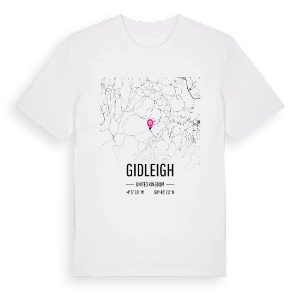 Gidleigh karta t-shirt – ekologisk bomull t-shirt från Pinshirt