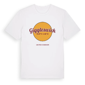 Giggleswick cirkel t-shirt – ekologisk bomull t-shirt från Pinshirt