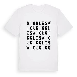 Giggleswick ordlek t-shirt – ekologisk bomull t-shirt från Pinshirt