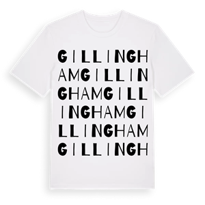 Gillingham ordlek t-shirt – ekologisk bomull t-shirt från Pinshirt
