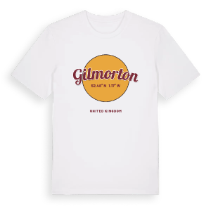 Gilmorton cirkel t-shirt – ekologisk bomull t-shirt från Pinshirt