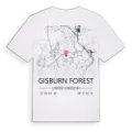 Gisburn Forest karta t-shirt