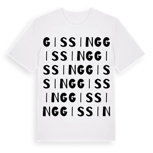 Gissing ordlek t-shirt – ekologisk bomull t-shirt från Pinshirt