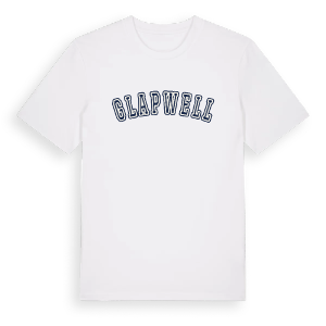 Glapwell college t-shirt – ekologisk bomull t-shirt från Pinshirt
