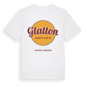 Glatton cirkel t-shirt – ekologisk bomull t-shirt från Pinshirt