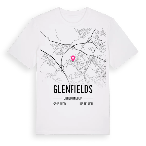 Glenfields karta t-shirt – ekologisk bomull t-shirt från Pinshirt