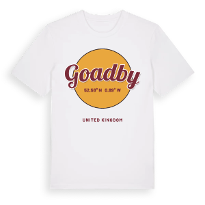 Goadby cirkel t-shirt – ekologisk bomull t-shirt från Pinshirt