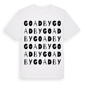 Goadby ordlek t-shirt – ekologisk bomull t-shirt från Pinshirt
