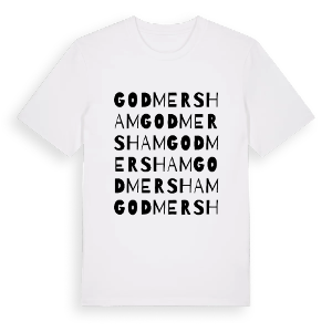 Godmersham ordlek t-shirt – ekologisk bomull t-shirt från Pinshirt