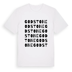 Godstone ordlek t-shirt – ekologisk bomull t-shirt från Pinshirt