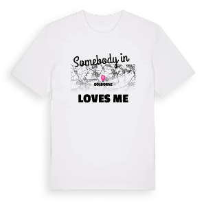 Någon i Golborne älskar mig t-shirt – ekologisk bomull t-shirt från Pinshirt