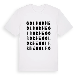 Golborne ordlek t-shirt – ekologisk bomull t-shirt från Pinshirt