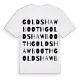 Goldshaw Booth ordlek t-shirt