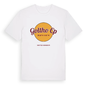 Goltho CP cirkel t-shirt – ekologisk bomull t-shirt från Pinshirt