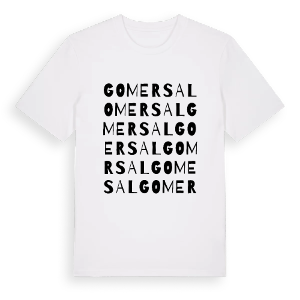 Gomersal ordlek t-shirt – ekologisk bomull t-shirt från Pinshirt
