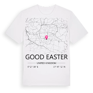 Good Easter karta t-shirt – ekologisk bomull t-shirt från Pinshirt