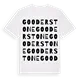 Gooderstone ordlek t-shirt