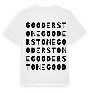 Gooderstone ordlek t-shirt – ekologisk bomull t-shirt från Pinshirt