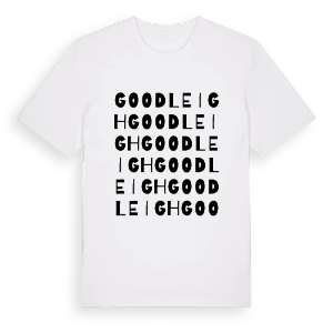 Goodleigh ordlek t-shirt – ekologisk bomull t-shirt från Pinshirt
