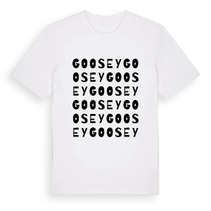 Goosey ordlek t-shirt – ekologisk bomull t-shirt från Pinshirt