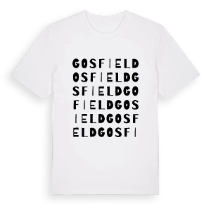 Gosfield ordlek t-shirt – ekologisk bomull t-shirt från Pinshirt