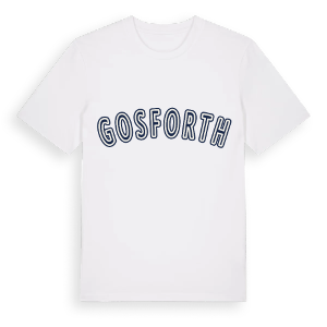 Gosforth college t-shirt – ekologisk bomull t-shirt från Pinshirt