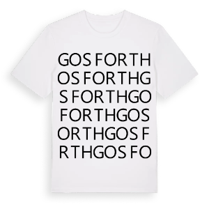 Gosforth ordlek t-shirt – ekologisk bomull t-shirt från Pinshirt