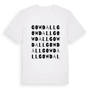 Gowdall ordlek t-shirt – ekologisk bomull t-shirt från Pinshirt