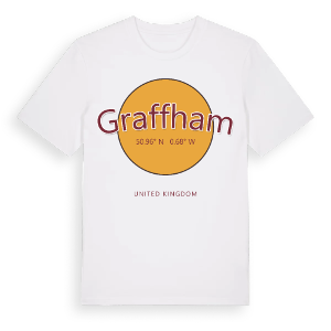 Graffham cirkel t-shirt – ekologisk bomull t-shirt från Pinshirt