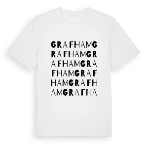 Grafham ordlek t-shirt – ekologisk bomull t-shirt från Pinshirt