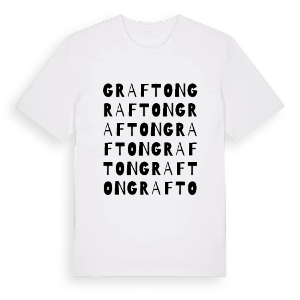 Grafton ordlek t-shirt – ekologisk bomull t-shirt från Pinshirt