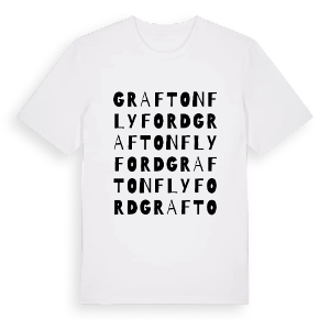 Grafton Flyford ordlek t-shirt – ekologisk bomull t-shirt från Pinshirt