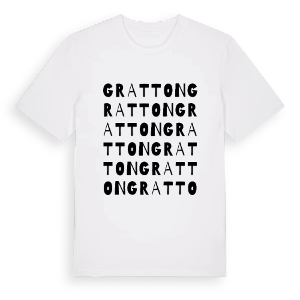 Gratton ordlek t-shirt – ekologisk bomull t-shirt från Pinshirt